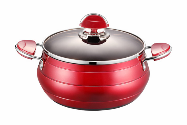 PN풍년 포시아 냄비 양수, 레드, 18cm