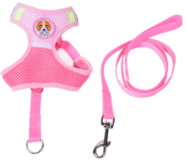 KIZBON 도그하네스리드줄 핑크 PYW6310, 1개