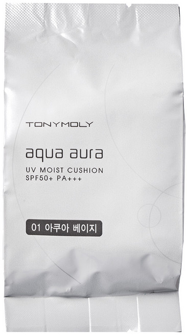 토니모리 수분광채 유브이 수분쿠션 SPF50+ PA+++ 교체품 15g, 01아쿠아베이지, 1개