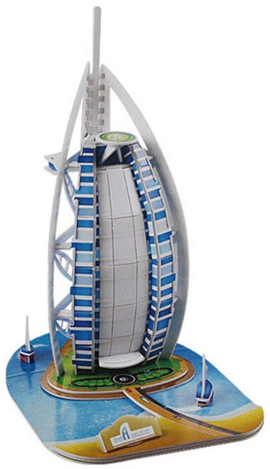 3D 매직퍼즐 내가 만드는 세계 유명 건축물 시리즈 부르즈 알 아랍 종이블록, 32피스, 1개