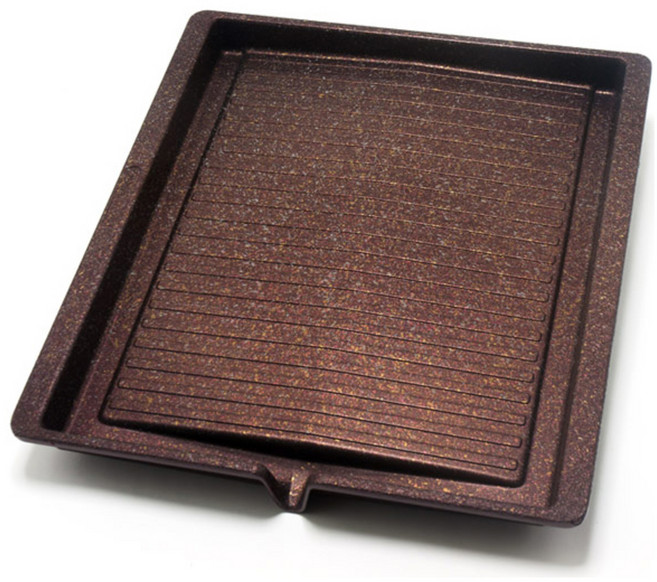 인터쿡 티타노블 사각 그릴 프라이팬, 34cm, 1개