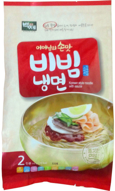 백제 어머님손맛 비빔냉면, 448g, 1개