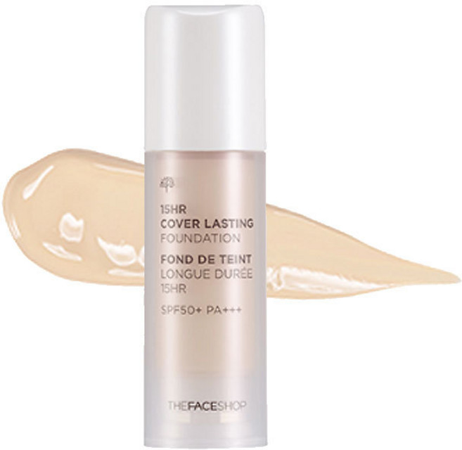 더페이스샵 15HR 커버 라스팅 파운데이션 SPF50+ PA+++, N203, 1개