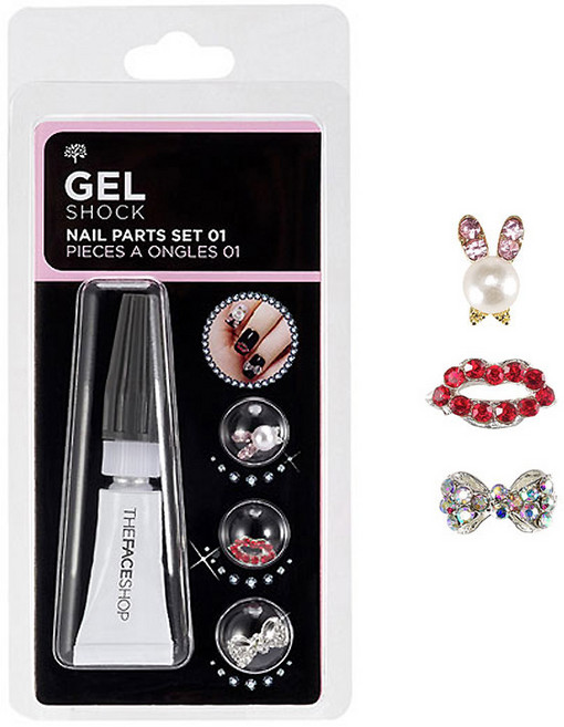 더페이스샵 젤 쇼크 네일 파츠 세트, 1호 이상한 나라의 토끼씨, 1개