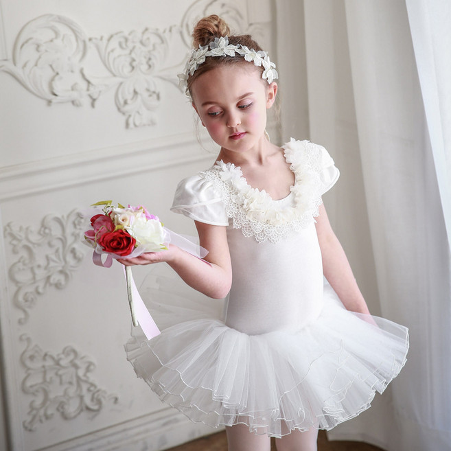 DRESSHOUSE 女童款蕾絲芭蕾舞連身裙