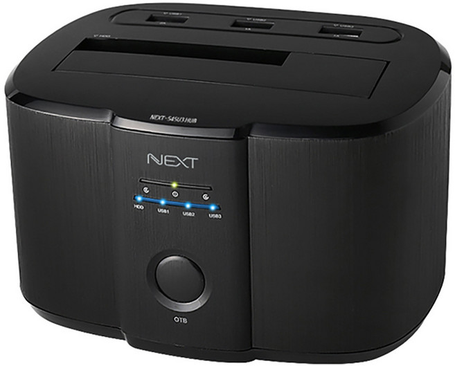 넥스트 외장하드 도킹 + USB3.0 허브 NEXT-545U3 HUB, 1개