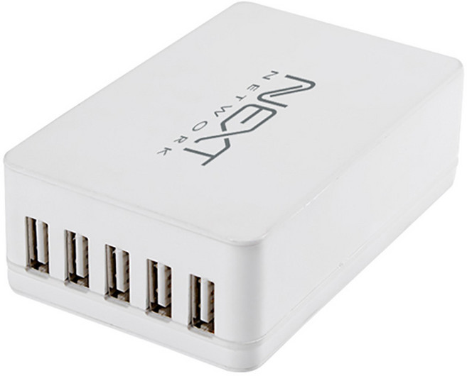 넥스트 NEXT USB 5포트 AC 충전기, 1개
