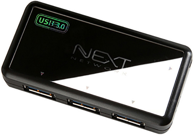 넥스트유 4포트 USB3.0 유전원 허브 NEXT-306UHP, 1개, 1개