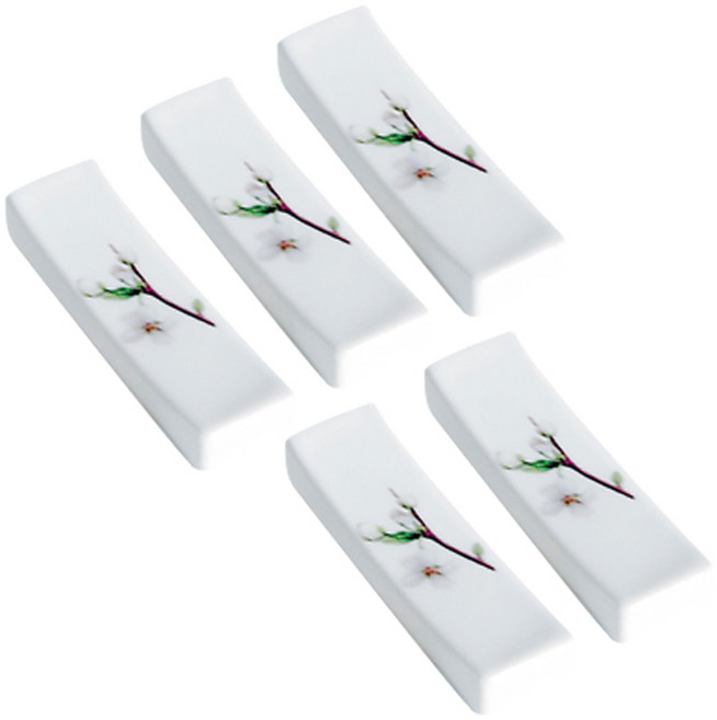 벨루즈까사 국산 브라이스 수저받침, 혼합 색상, 5개입