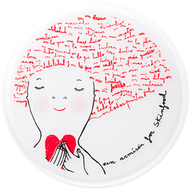 스킨푸드 에바 알머슨 리미티드 에디션 포어 핏 퓨어 스킨 쿠션 파운데이션 SPF50+ PA+++, 1호 핑크바닐라, 1개