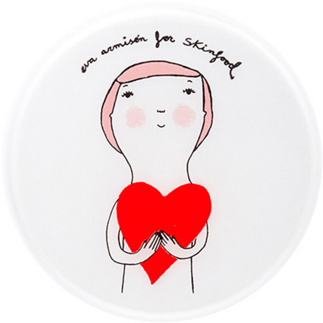 스킨푸드 에바 알머슨 리미티드 에디션 포어 핏 퓨어 스킨 쿠션 파운데이션 SPF50+ PA+++, 2호 누드바닐라, 1개