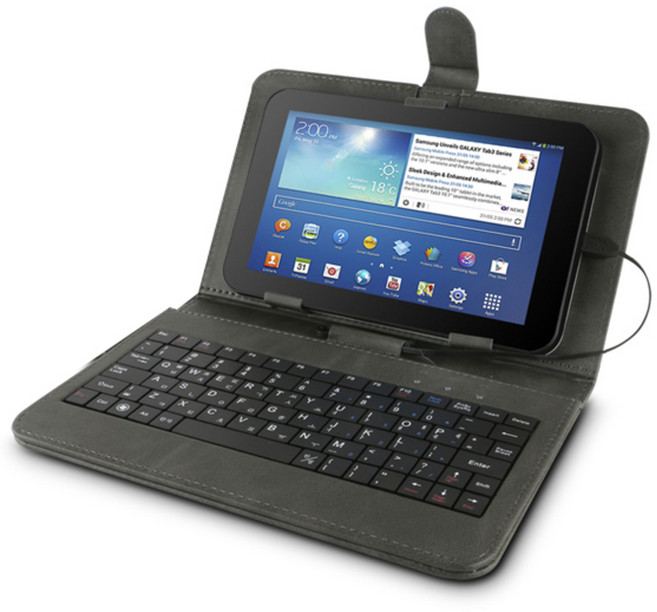 COSY 7~8형 태블릿PC 케이스 키보드, KB1311CS, 그레이, 1개