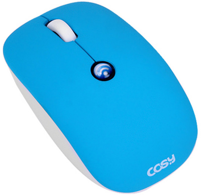 COSY 비틀 무선나노 마우스 2.4G, 블루