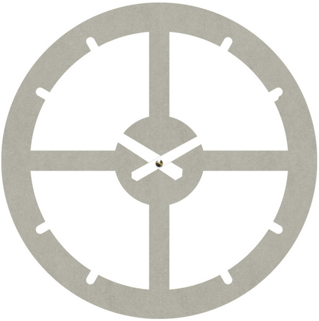 브론즈하우스 MDC-007 벽시계 무소음, 그레이