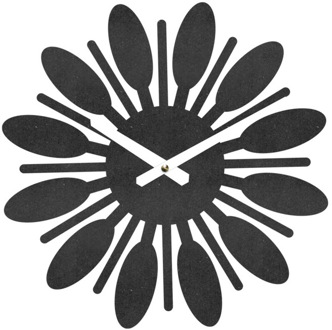 브론즈하우스 MDC-008 벽시계 무소음, 블랙