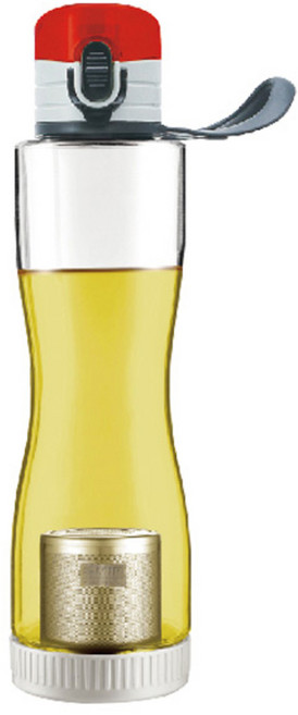 미르코리아 거꾸로 원터치 녹차물병, 레드, 550ml, 1개