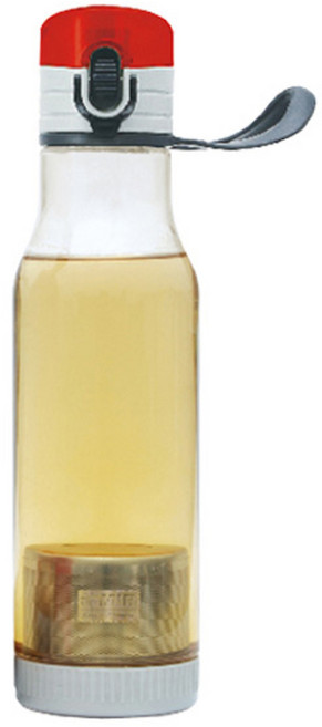 미르코리아 거꾸로 원터치 녹차물병, 레드, 550ml, 1개