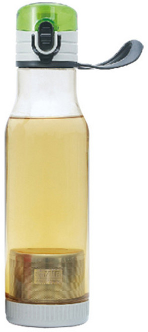 미르코리아 거꾸로 원터치 녹차물병, 그린, 550ml, 1개