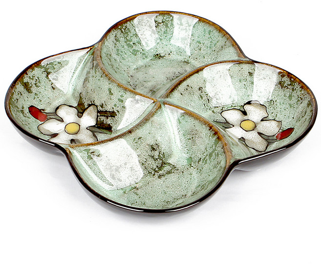 로얄에식스 소담 사절 사라 나눔접시, 그린, 1개