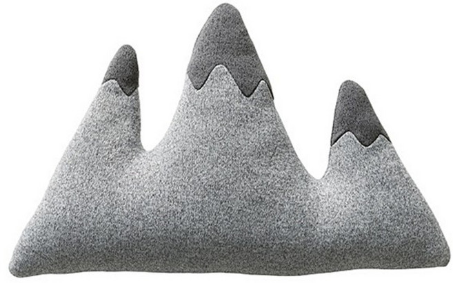 한샘 모모로 니트 산쿠션 세봉우리, 그레이