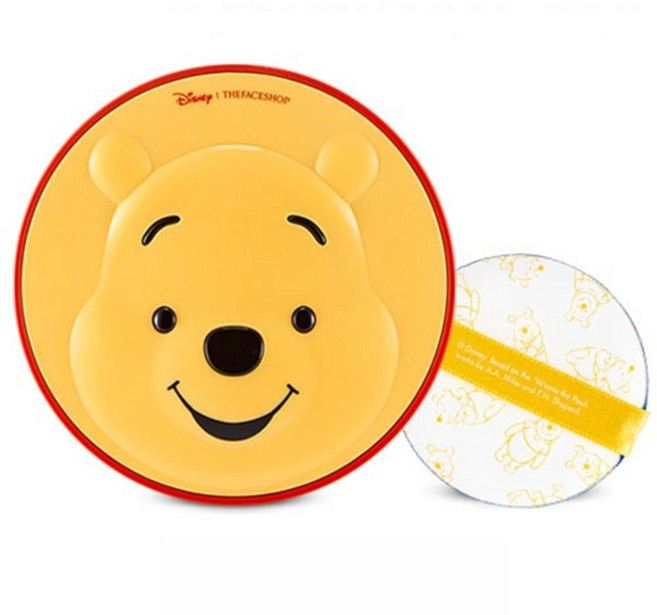 더페이스샵 디즈니에디션 CC 쿨링 쿠션 파운데이션 푸우, v201 애프리콧베이지, 1개