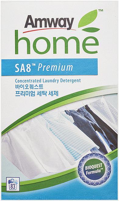 암웨이 SA8 바이오퀘스트 프리미엄 농축 분말세탁세제 본품, 1kg, 1개