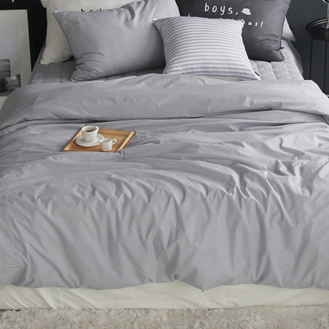 아이르 보이드 순면 홑겹 이불커버, 그레이