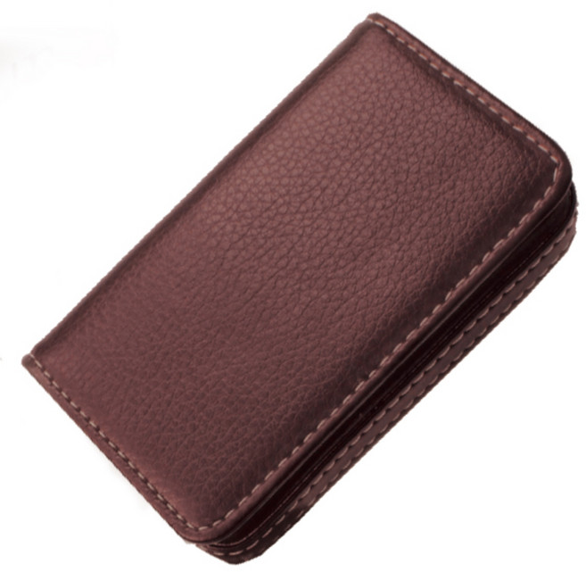 투영디자인 클래식 네임 카드 명함케이스, 브라운, 1개