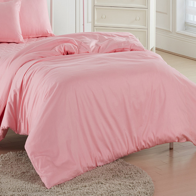 보드래 순면 이불커버, 파우더핑크