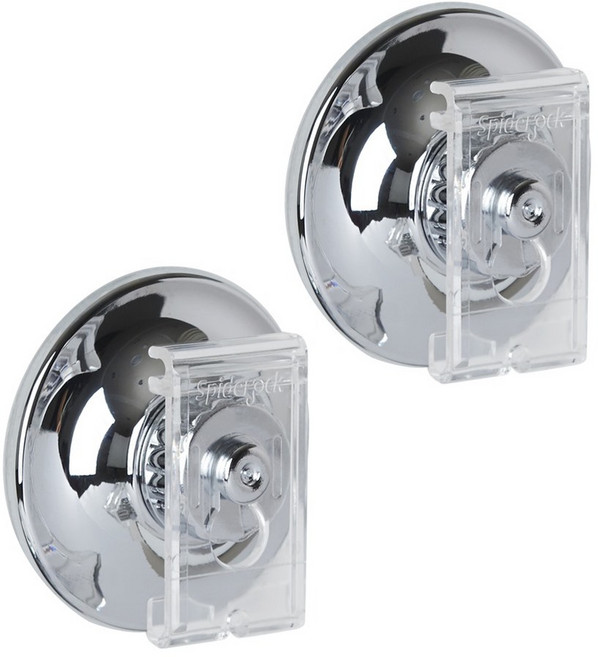 스파이더락 클립형 흡착판 교체용 2p, 실버, 1세트