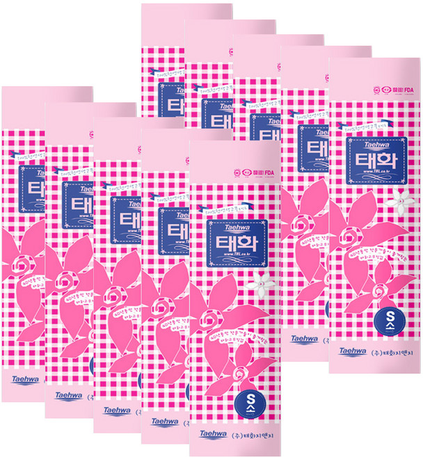 태화 고무장갑, 핑크, 소(S), 10개