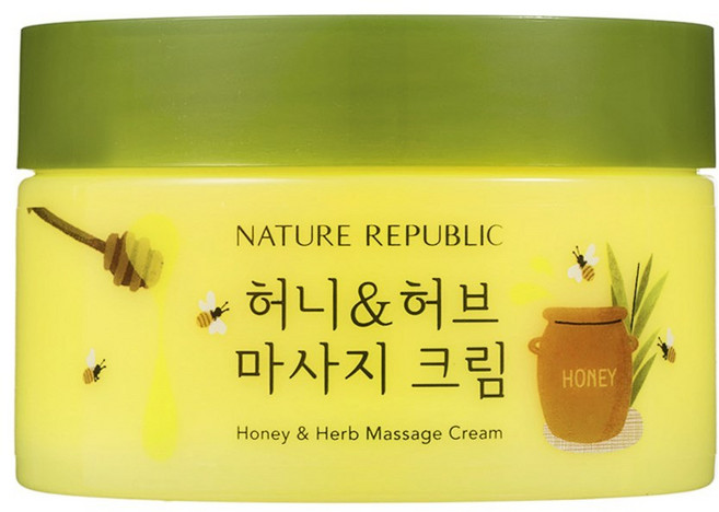네이처리퍼블릭 허니앤허브 마사지 크림, 215ml, 1개
