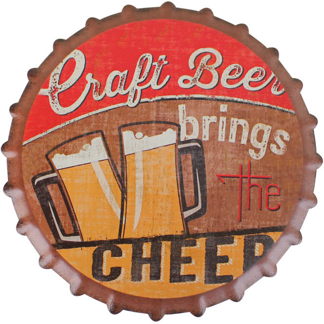 빈티지 병뚜껑 냄비받침, 브링스, 1개