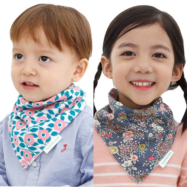 베베슈에뜨 아동용 엠보극세사 스노우 스카프빕 2p