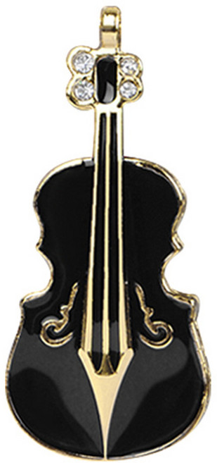 컴길 로베르토 바이올린 캐릭터 USB메모리 블랙, 32GB