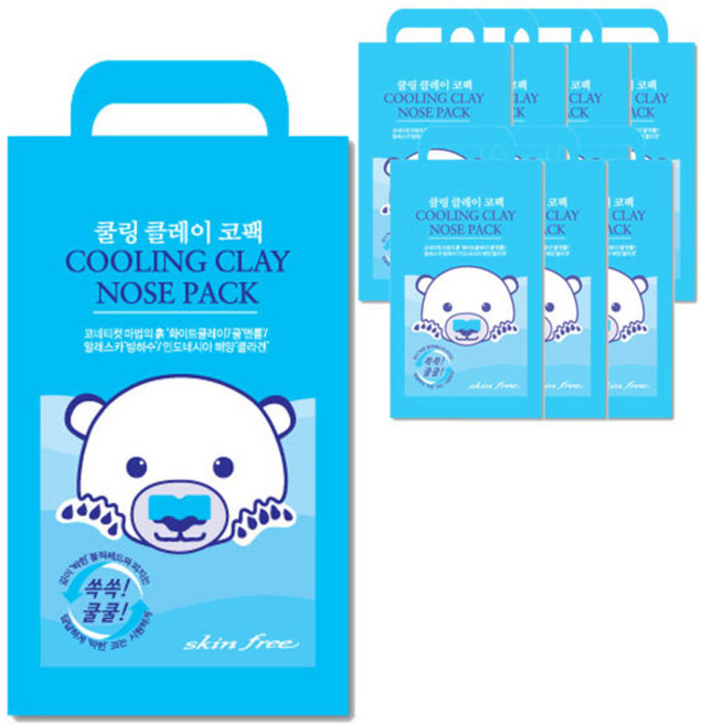 스킨후리 쿨링 클레이 코팩, 1개, 8개입
