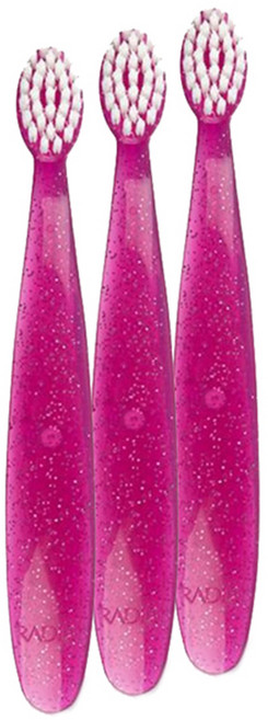 래디어스 토츠 핑크 칫솔, 3개입, 1개