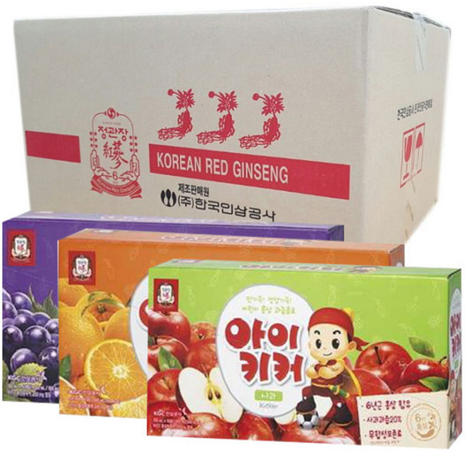 정관장 아이키커 홍삼 과즙음료, 1세트, 3L