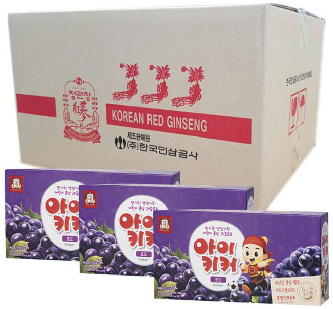 정관장 아이키커 홍삼 과즙음료, 3L, 1세트