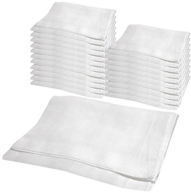 아바드 민무늬 가제손수건 20개입