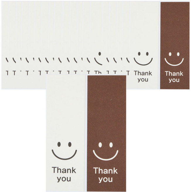 황씨네도시락 마감스티커, 스마일, 60개