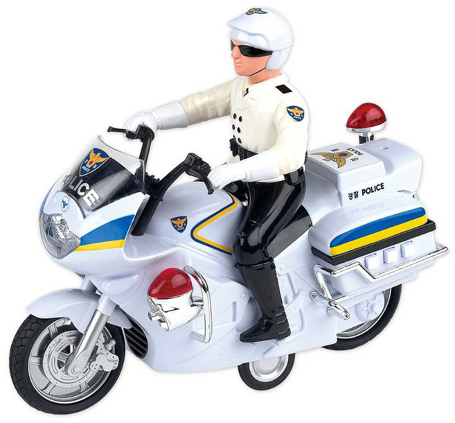 바니랜드 출동 112경찰 오토바이, 혼합색상, 1개