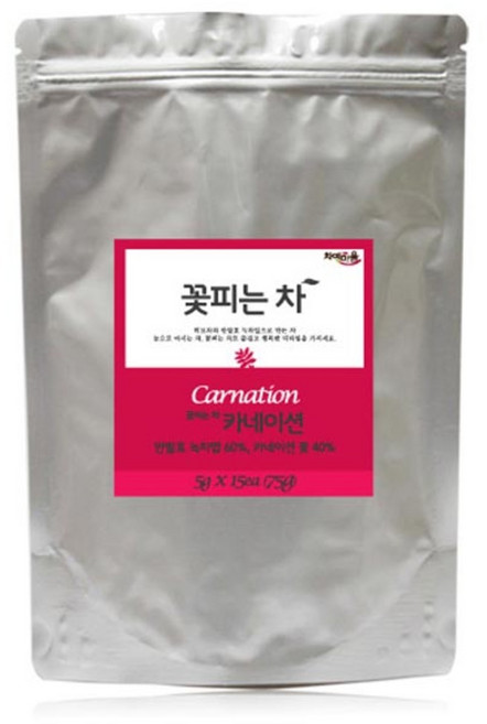 차예마을 꽃피는차 카네이션, 5g, 15개입