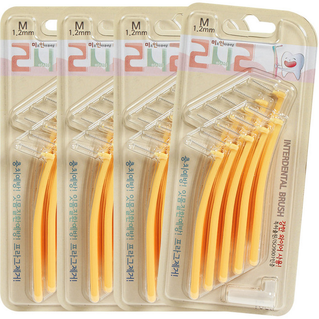 242 치간칫솔 L형 M, 1.2mm, 10개입, 4세트