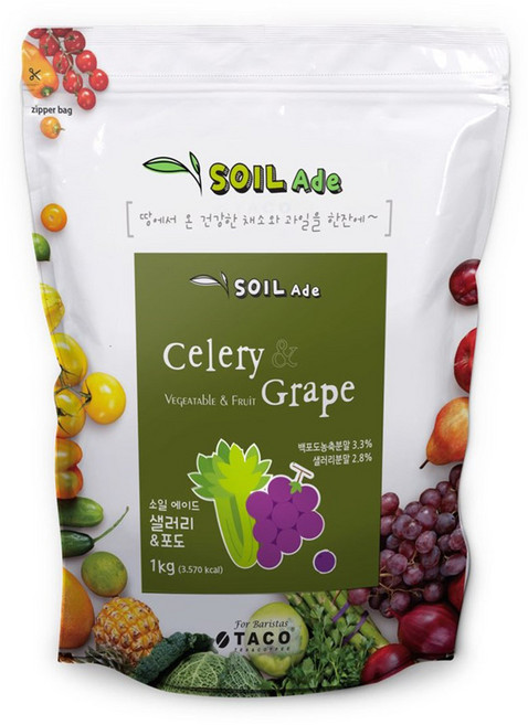 타코 소일에이드 샐러리&포도, 1kg, 1개, 1개입