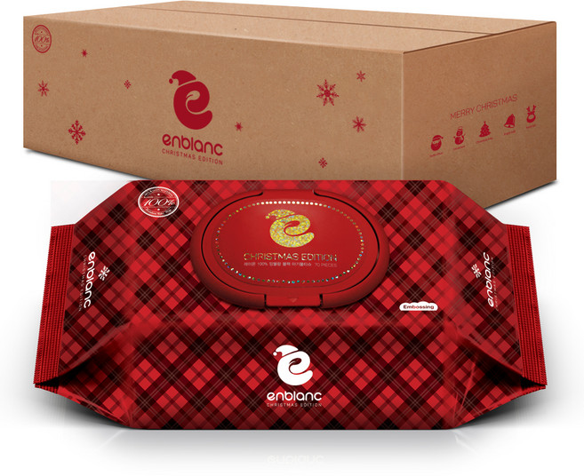 앙블랑 크리스마스 레드 에디션 앙블랑 블랙, 70매, 10개