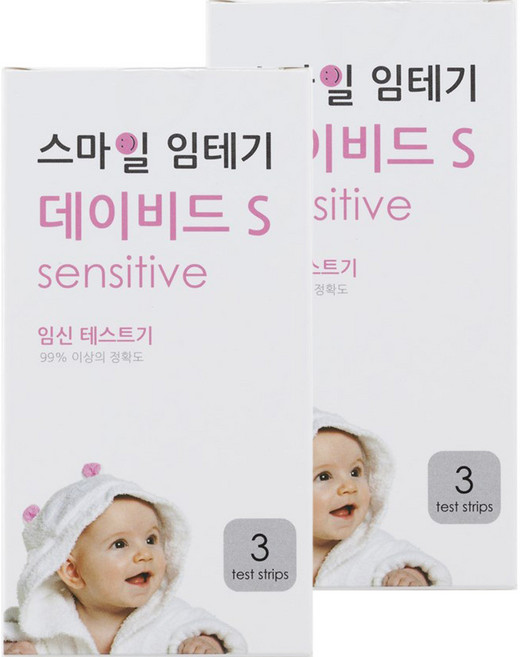 스마일랩 데이비드 S 임신테스트기, 3개입, 2개