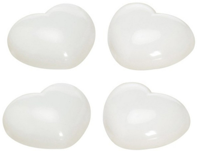 문쾅 충격흡수 하트 손낌방지용품, 화이트, 4개