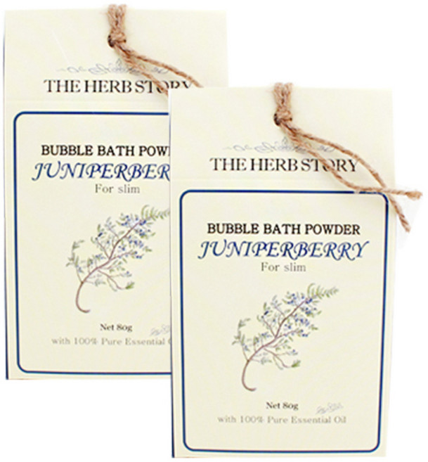 더허브스토리 버블바스파우더 쥬니퍼베리, 80g, 2개