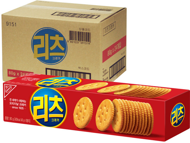 리츠 크래커, 80g, 24개